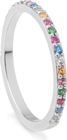Immagine prodotto Breuning ANELLO - Brill. | Blu cielo | Verde mela | Saf. Rosa (48, 585/14 K Oro)