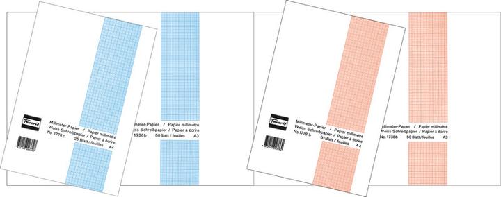 Produktbild Favorit Millimeterpapier Block weiss (21 x 29.7 cm, Kariert, Harter Einband)