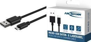 Image du produit Ansmann Câble de données et de chargement Micro-USB (1 m, USB 2.0)