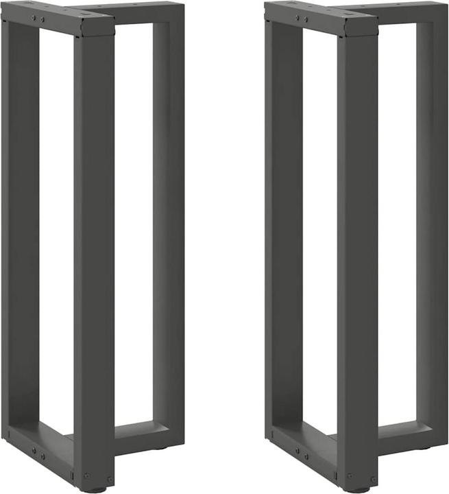vidaXL Bartischbeine T-Form 2 Stk. Anthrazit 50x35x(101-102) cm Stahl