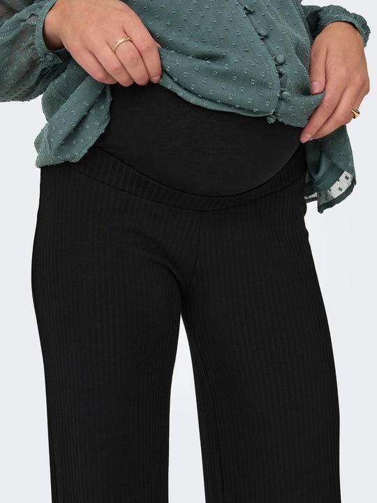 Immagine prodotto Only Maternity Vestibilità regolare Pantaloni a vita alta Pantaloni premaman con taglio a gamba larga (XS)