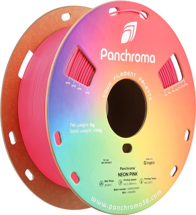 Immagine prodotto Polymaker Panchroma™ PLA Neon (PLA, 1.75 mm, 1000 g, Arancia)