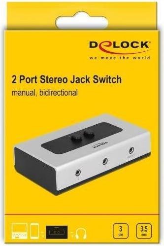 Immagine prodotto Delock 2Port jack da 3,5 mm Switchbox