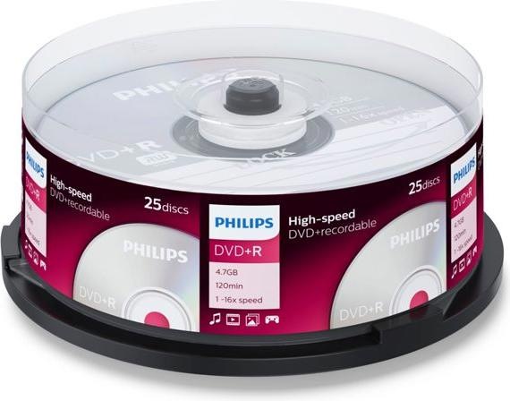 Actual product image Philips 1x25 DVD+R 4.7GB 16x SP (25 x)
