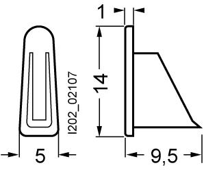 Produktbild Siemens Endkappe 5ST3748 f.Stiftsammelschienen 1Ph.