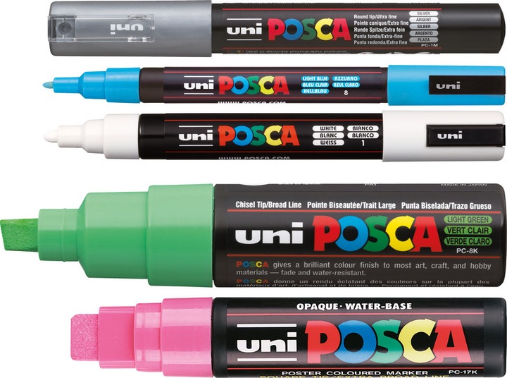 Produktbild Posca Marker PC-17K Rechteckspitze (Rot, 15 mm, 1 x)