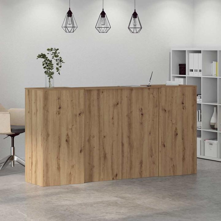 Immagine prodotto vidaXL Bancone reception Rovere artigianale 200x50x103,5 cm Materiale a base di legno