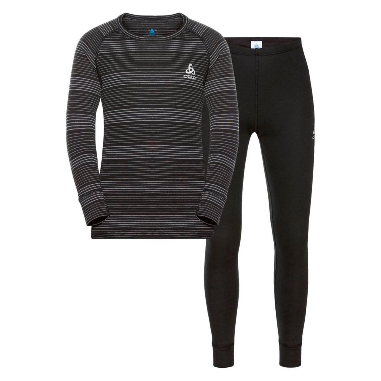 Odlo, Mädchen, Funktionsshirt, Active Warm Set (104), Schwarz, 104