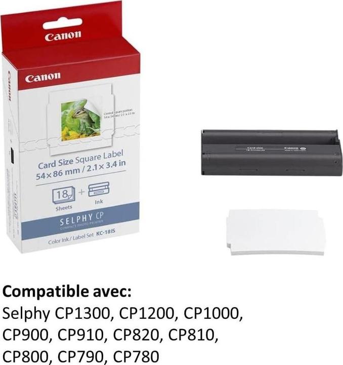 Image du produit Canon Kc-18is (Carte de crédit, 18 x)