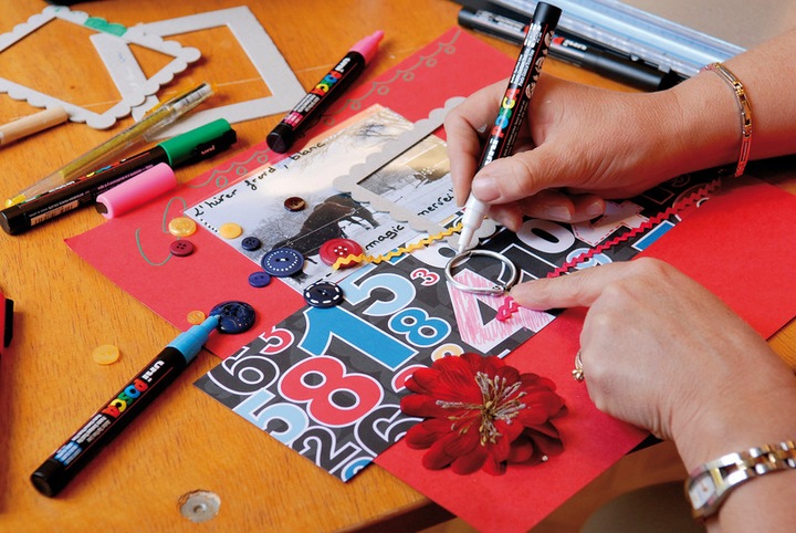 Actual product image Posca Marker PC-3M round tip (White, 1.30 mm, 1 x)