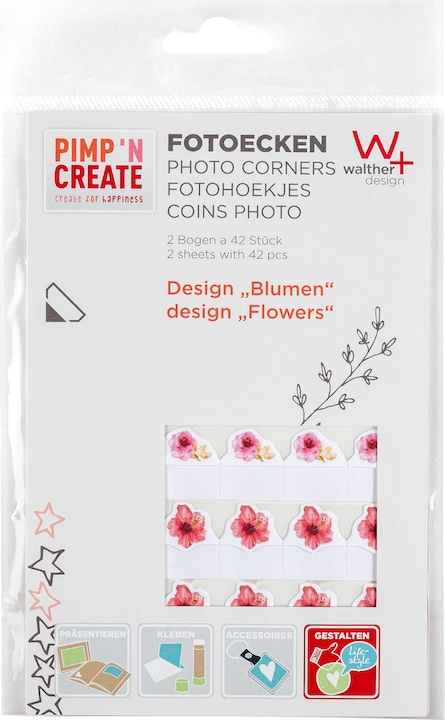 Actual product image Walther Design Photo corners motif Pimp 'N Create