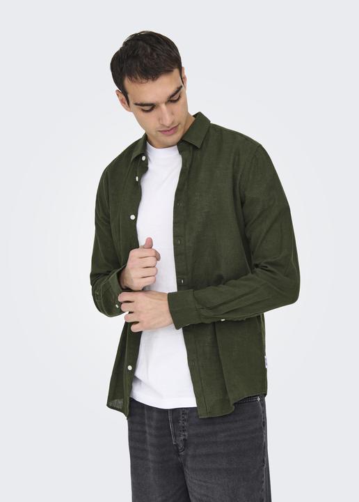 Produktbild Only & Sons Onscaiden Life Ls Solid Linen Shirt Noos (XS)
