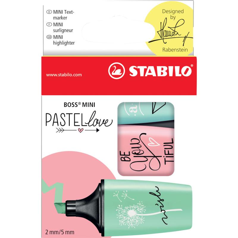 Thumbnail - STABILO, Marker, BOSS MINI Pastellove Textmarker (Pastel, 5 mm, 3 x)