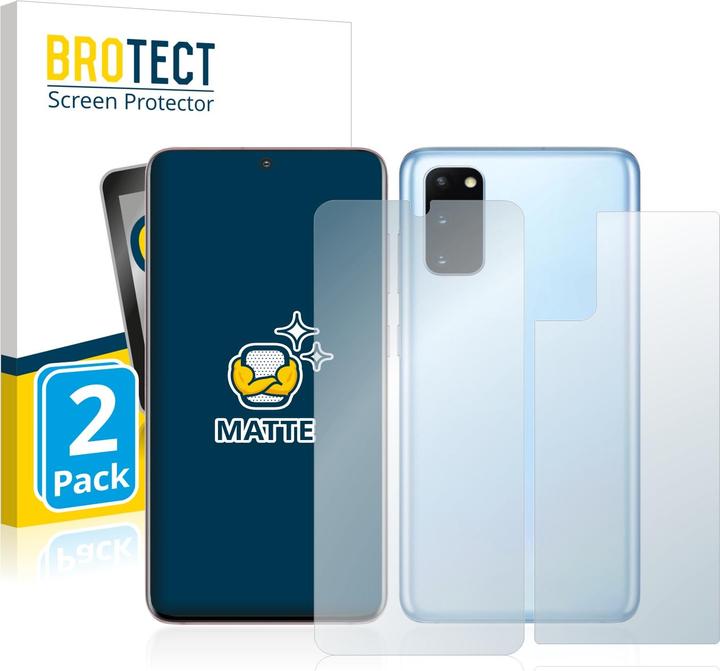Produktbild BROTECT Entspiegelungs-Schutzfolie Displayschutz Matt (2 Stück, Samsung Galaxy S20+)