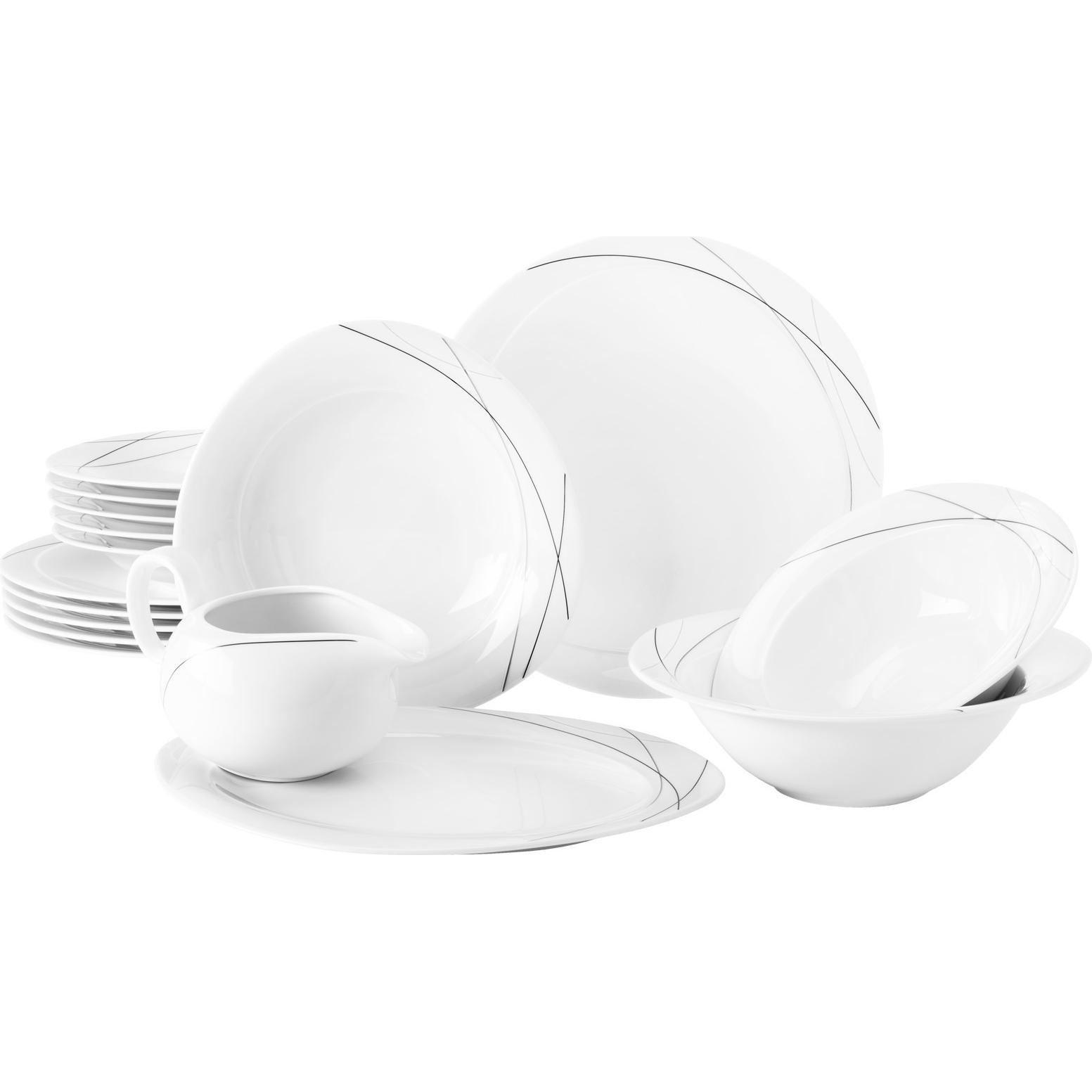 Seltmann, Geschirrset, Weiden Trio Highline 71381 Tafelservice 16-teilig TE (16 Stück)