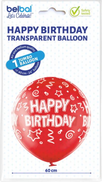 Immagine prodotto Belbal Palloncini giganti HAPPY BIRTHDAY 60 cm (1 x)