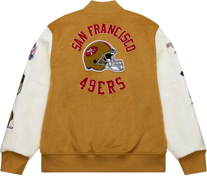 Actual product image Mitchell & Ness Varsity Jacke DUSTED San Francisco 49ers - M (M)