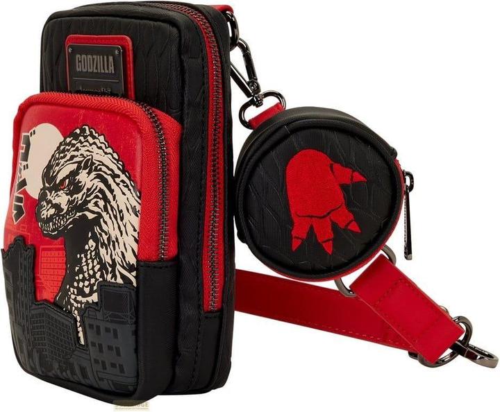 Actual product image Loungefly Toho by Sling Bag Godzilla