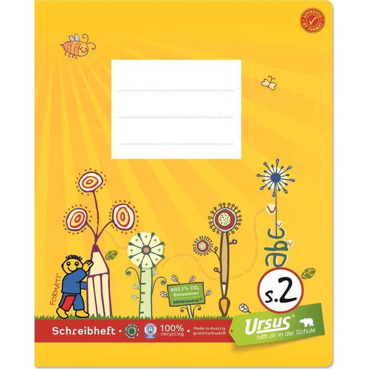 Image du produit Ursus Cahier d'école (E5, À rayures, Couverture souple)