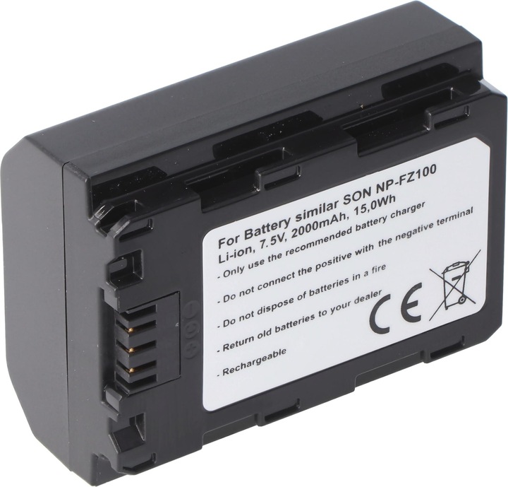 Immagine prodotto AccuCell Batteria Sony NP-FZ100, A7 Mark 3, A7R Mark 3 (Accumulatore di carica elettrica)