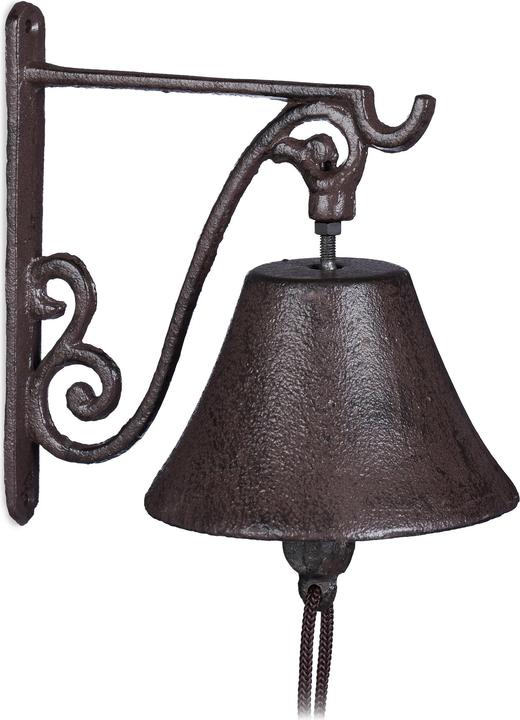 Actual product image Relaxdays Cast Iron Antique Doorbell