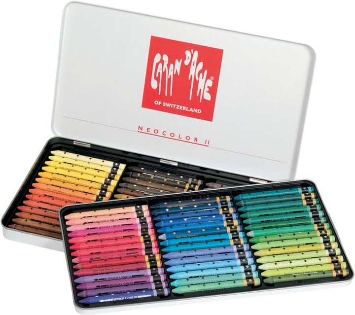 Image du produit Caran d'Ache Neocolor II Aquarelle Metallschachtel (Multicolore, 84 x)