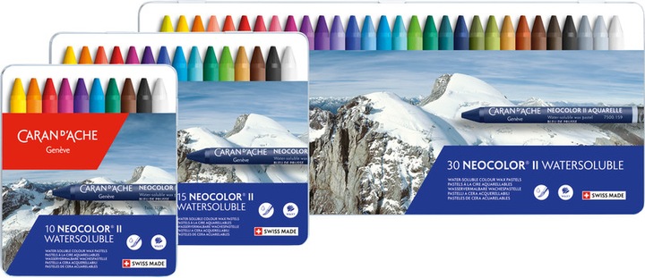 Image du produit Caran d'Ache Neocolor II Aquarelle Metallschachtel (Multicolore, 84 x)