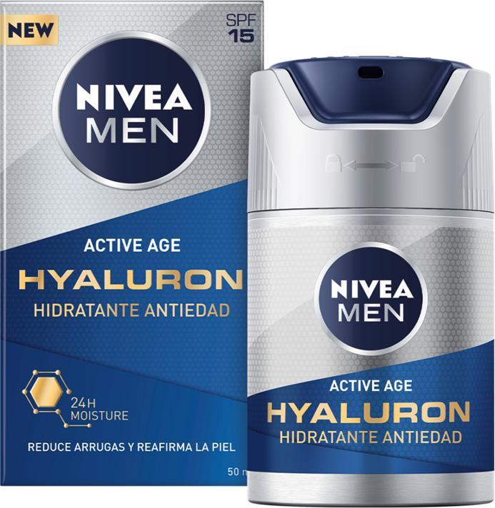Produktbild NIVEA MEN Men Active Age Hyaluron (50 ml, Tagescreme, SPF 15)