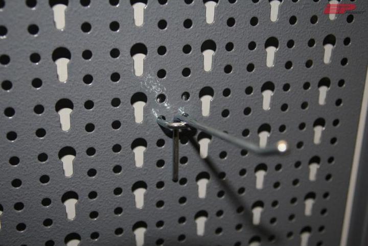 Produktbild EP Einfachhaken für Lochwände, verzinkt, 10 mm/20 cm, 10 Stück