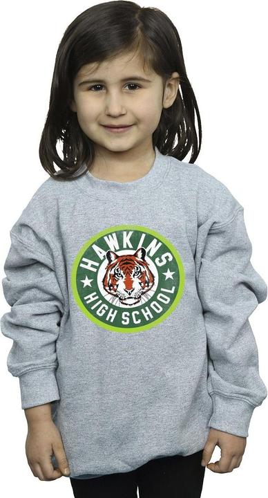 Produktbild Netflix Stranger Things Hawkins Tiger Circle Sweatshirt Mädchen (152, 158)