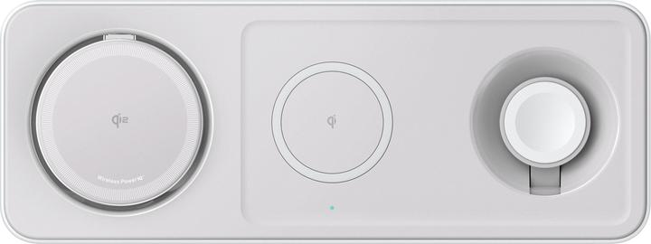 Actual product image Anker MagGo Magnetic Wireless Charger 15W, 3-in-1 Pad, White, EU Plug (25 W)