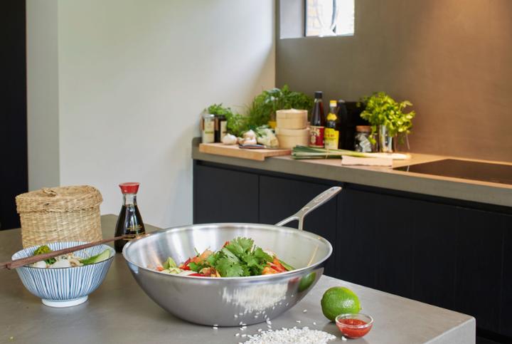 Produktbild Demeyere Industry Wok (30 cm, Wok Pfanne, Edelstahl)