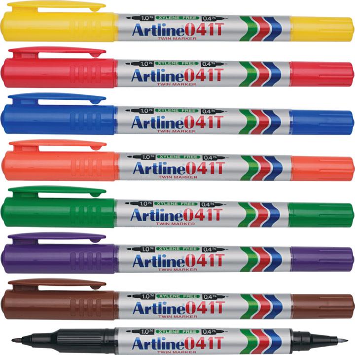 Produktbild Artline Twin Marker 041T (Schwarz, 0.40 mm, 2 x)