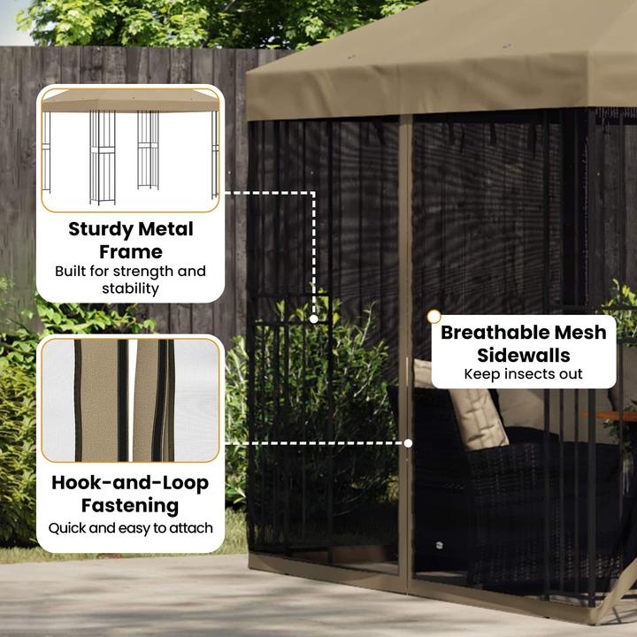Produktbild vidaXL Garten Pavillon (300 cm, 300 cm)
