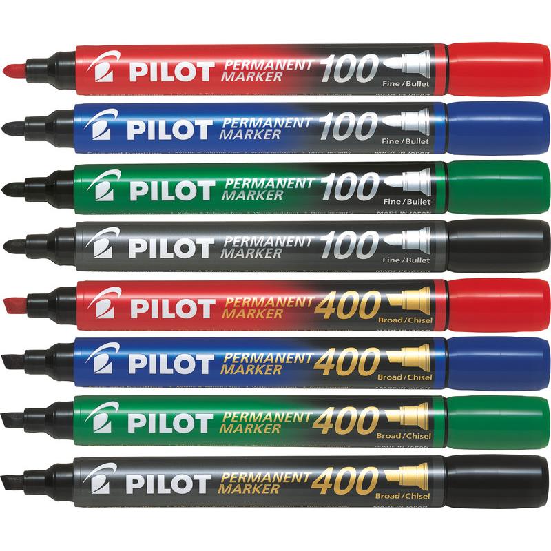 Thumbnail - Pilot, Marker, Permanent Marker 100 (Grün, 1 mm, 1 x)