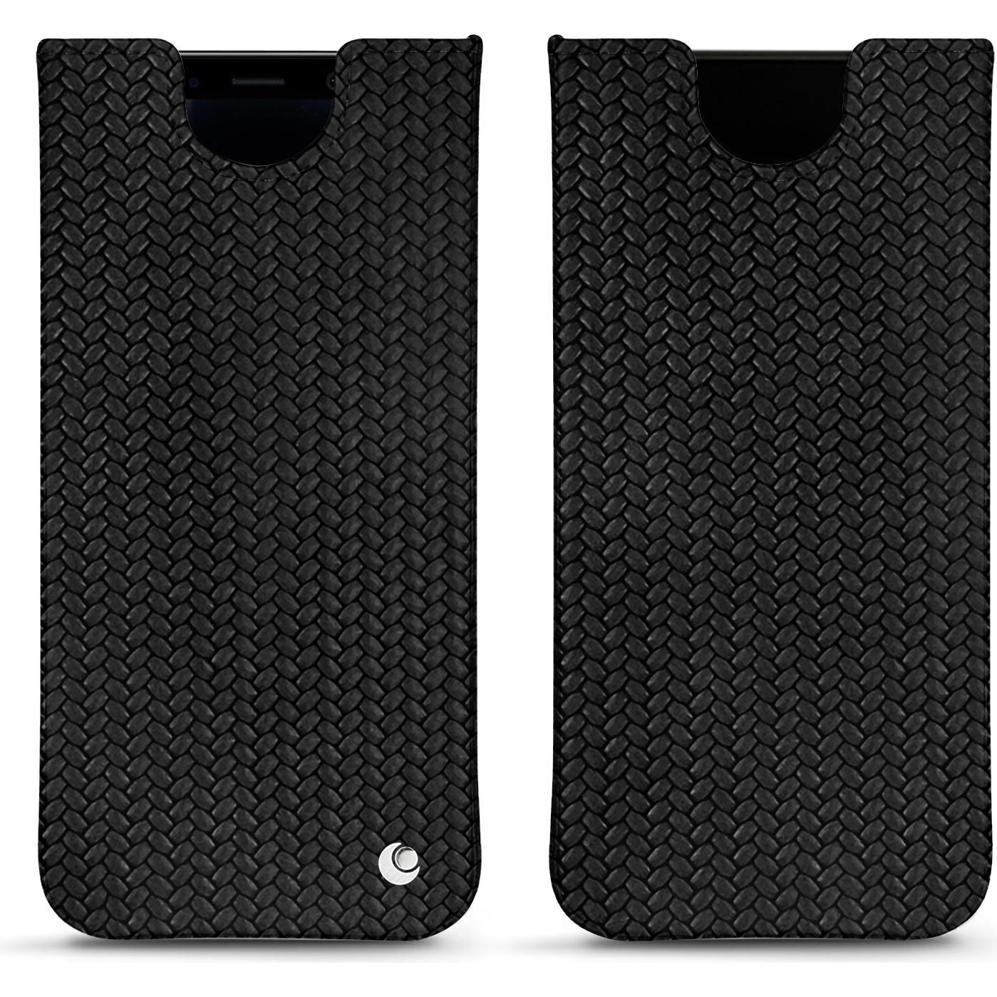 Noreve Lederschutzhülle (Samsung Galaxy S8+), Smartphone Hülle, Schwarz