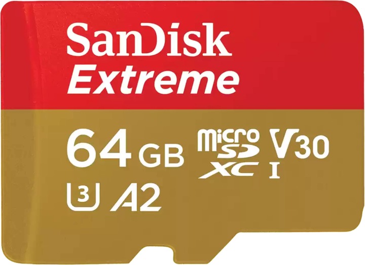 Productafbeelding SanDisk Extreme UHS-I V30 (64 GB, microSDXC, U3, UHS-I)