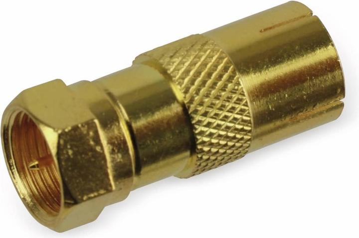 Produktbild Eneroid F-Adapter, Stecker/Koaxkupplung, vergoldet