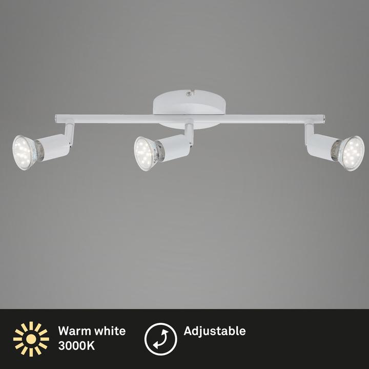 Image du produit Briloner LED Deckenleuchte, weiss, 3xLED/GU10/2,9W (260 lm, GU10)