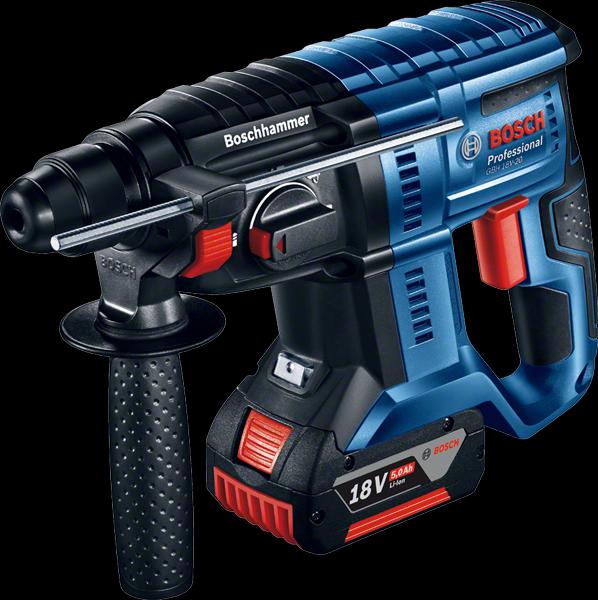 Actual product image Bosch Professional GBH 18V-20, 2 x 5.0Ah battery incl. L-BOXX + 68-pcs. accessories (Rechargeable battery operated)
