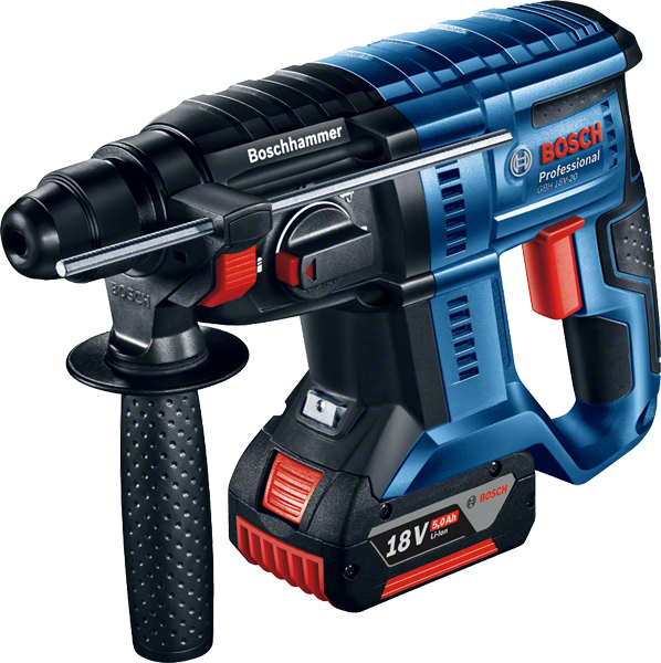 Bosch Professional GBH 18V-20, 2 x 5.0Ah battery incl. L-BOXX + 68-pcs. accessories (Rechargeable battery operated)