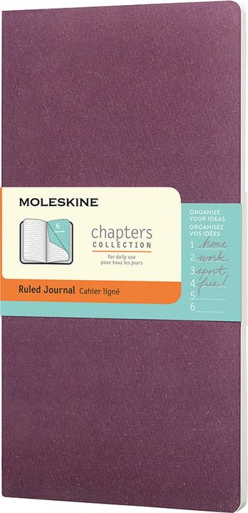 Actual product image Moleskine Chapters notebook (9.5 x 18 cm, Lined, Hardcover)
