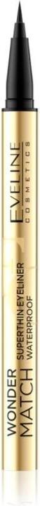 Image du produit Eveline Wonder Match Crayon Eyeliner Waterproof Superthin Noir (Noir)