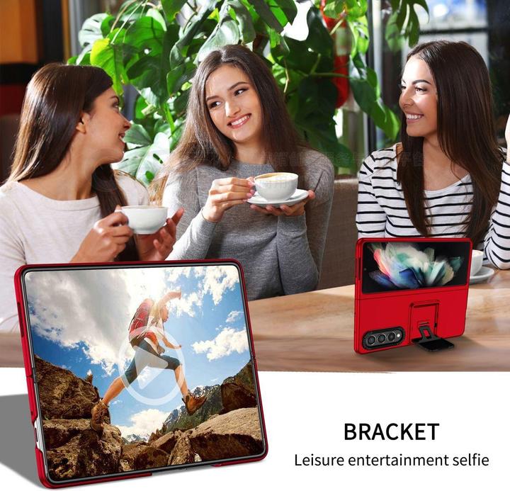 Produktbild König Design Hülle Handy Schutz für Samsung Galaxy Z Fold3 5G Case Cover Tasche Flip Etui Neu (Samsung Galaxy Z Fold3 5G)