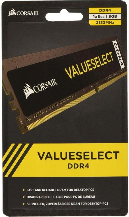 Produktbild Corsair Value Select (1 x 8GB, 2133 MHz, DDR4-RAM, DIMM)