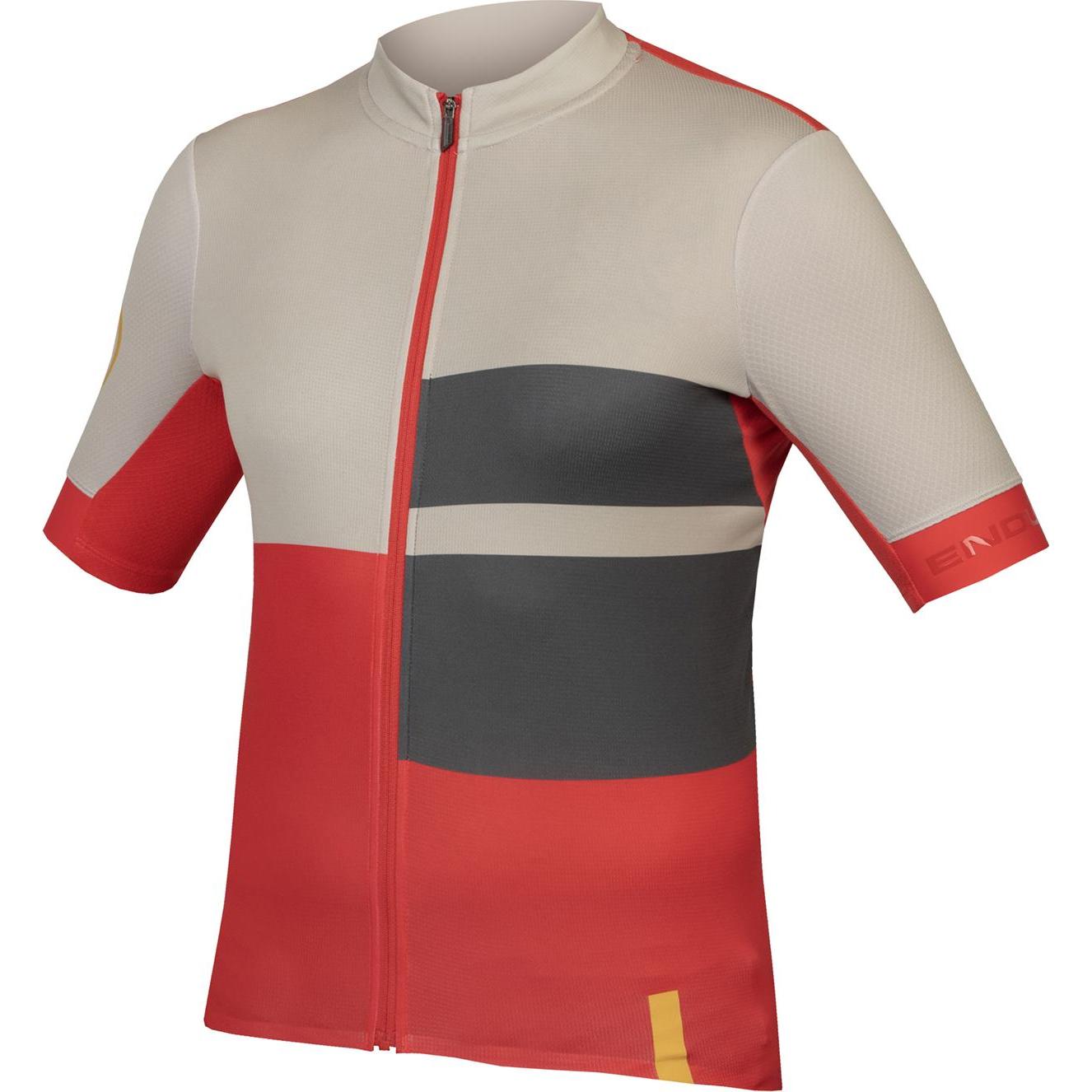 Endura, Herren, Velotrikot, FS260 Print Trikot (kurzarm) (XS), Rot, XS