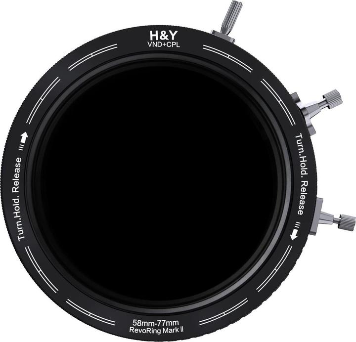 Produktbild H&Y REVORING ND3-1000+CPL Filter MkII 58-77mm (77 mm, ND- / Graufilter, 77 mm)
