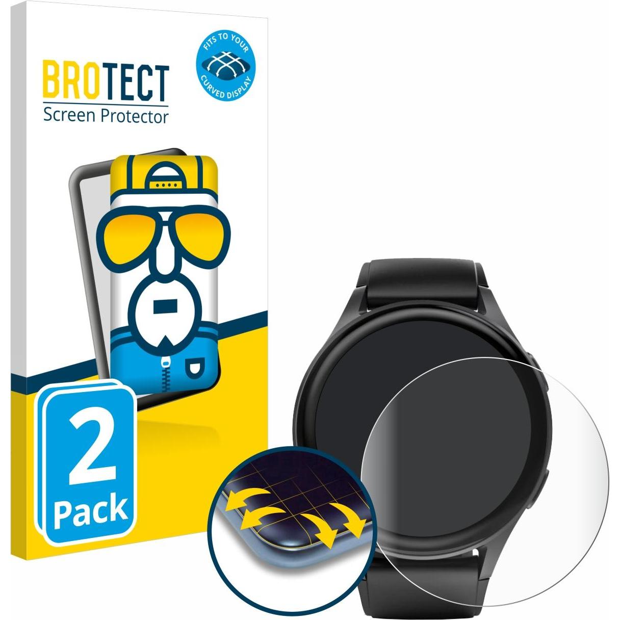 BROTECT Full-Cover Displayschutz, Smartwatch Schutzfolie, Transparent