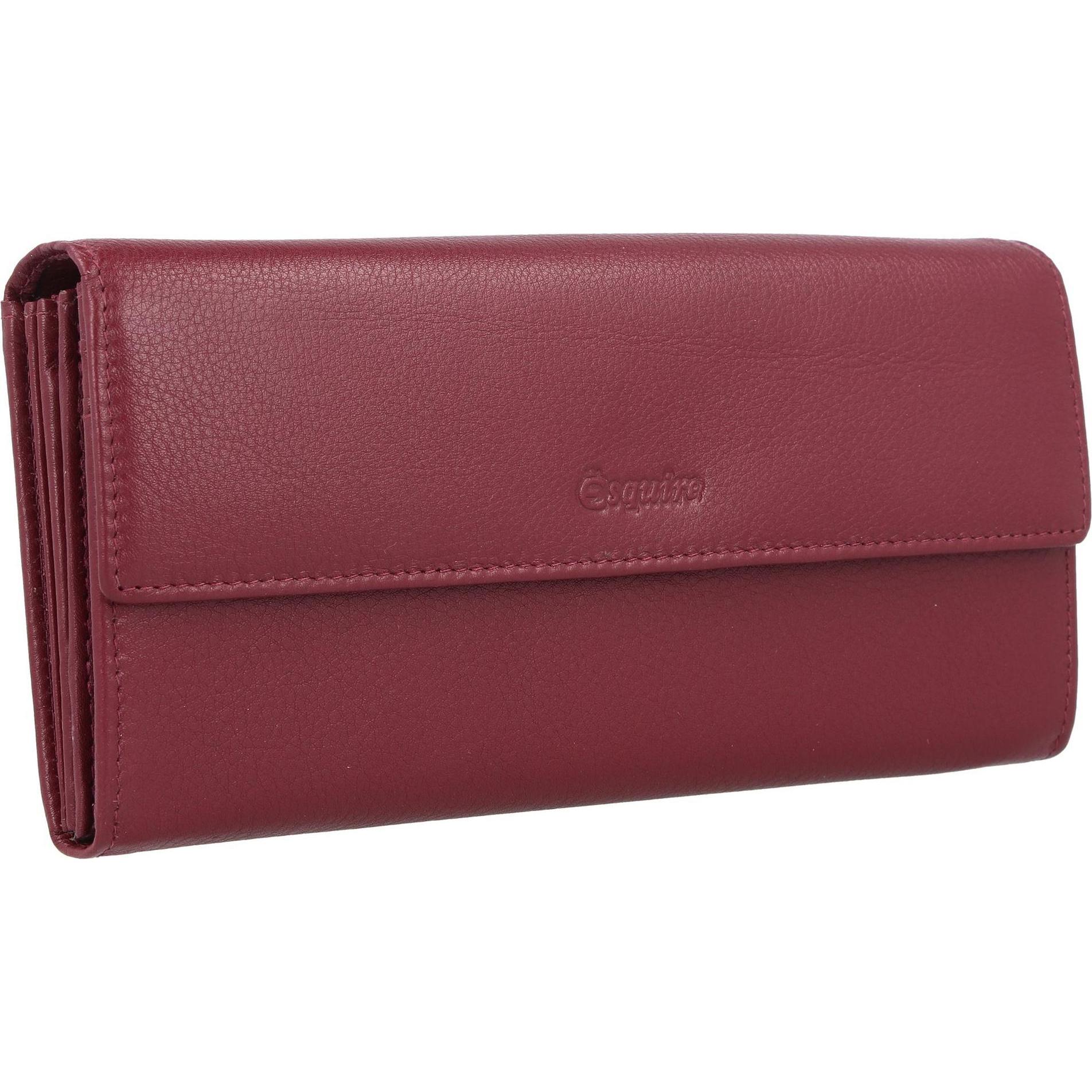 Thumbnail - Esquire, Damen, Portemonnaie, Viktoria Geldbörse RFID Leder 18,5 cm, Rot