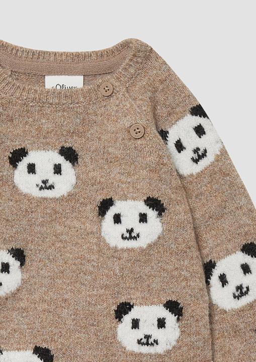 Produktbild s.Oliver Strickpullover Unisex Strickpullover mit Bärchen-Motiven (62)